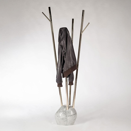 Cabide de Pé Tree Dourado