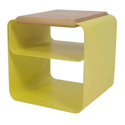 Banquinho madeira e metal contemporâneo