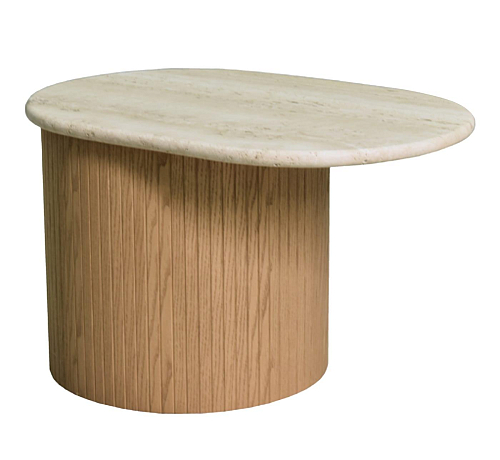 Mesa de Apoio Bitta com Tampo em Mármore