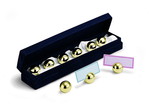 Conjunto de porta-nomes com estojo