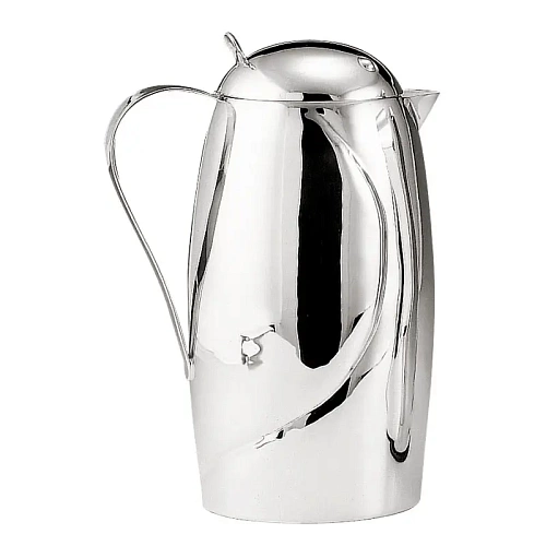 Garrafa térmica italiana prateada Pettirosso