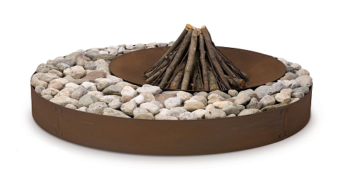 Lareira exterior Zen