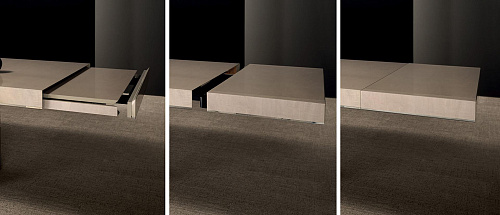 Mesa Extensível Pele e Madeira