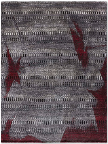 Tapete Red Wood Feito à Mão