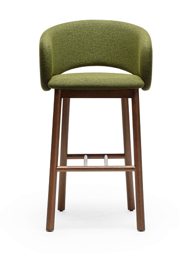 Banco de Bar Bel SG-75 Verde em Nogueira