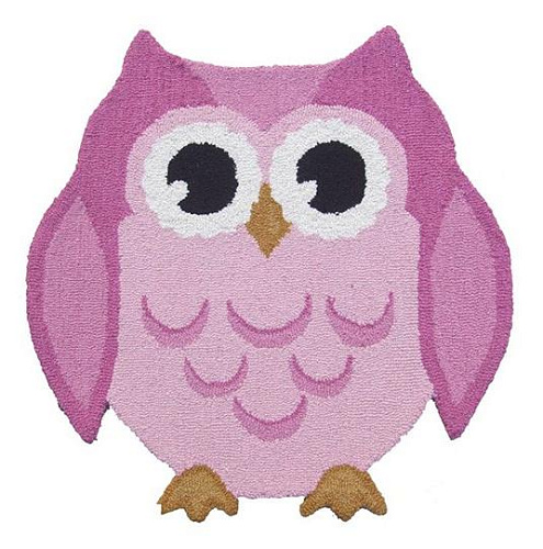 Tapete Animals Owl Rosa