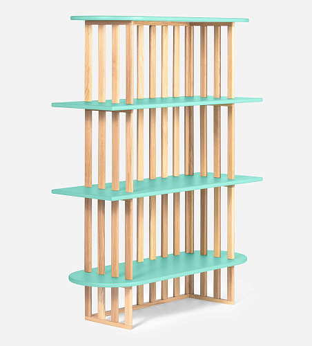 Estante Verde de Quatro Níveis