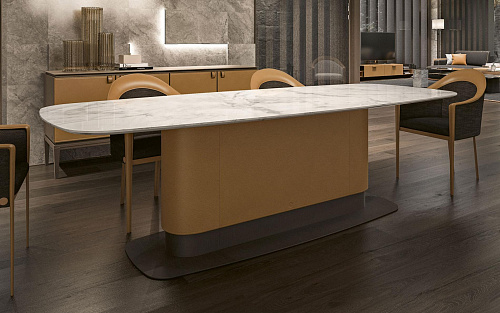 Mesa de Jantar Grande em Mármore