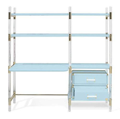 Biblioteca Jigsaw Puzzle azul