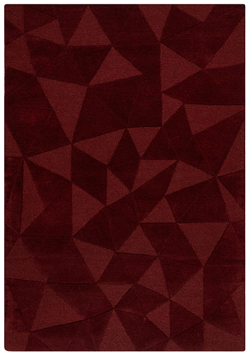 Tapete Mosaico de Triângulos Vermelho