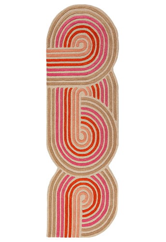 Passadeira Espiral Enrolada Rosa