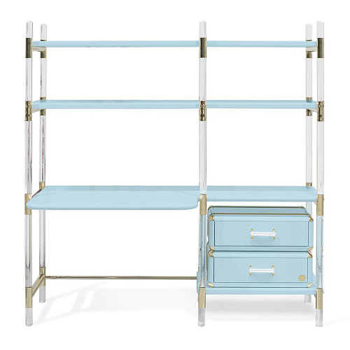 Biblioteca Jigsaw Puzzle azul