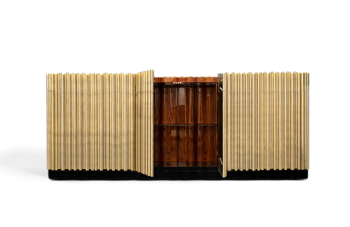 Aparador Harmony dourado premium