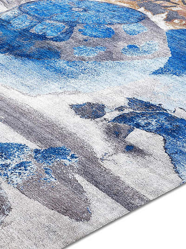 Tapete Blue Lemon Tecido à Mão