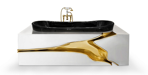 Banheira design fraturado