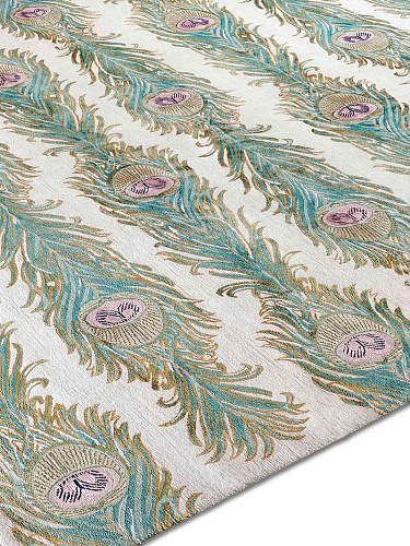 Tapete Feathers Lane Feito à Mão Luxury