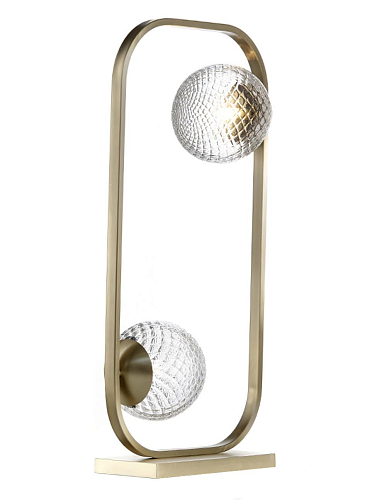 Candeeiro de Mesa Ballotton Murano em Ouro Envelhecido