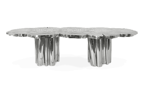 Mesa de Jantar Aço Inox Artisan