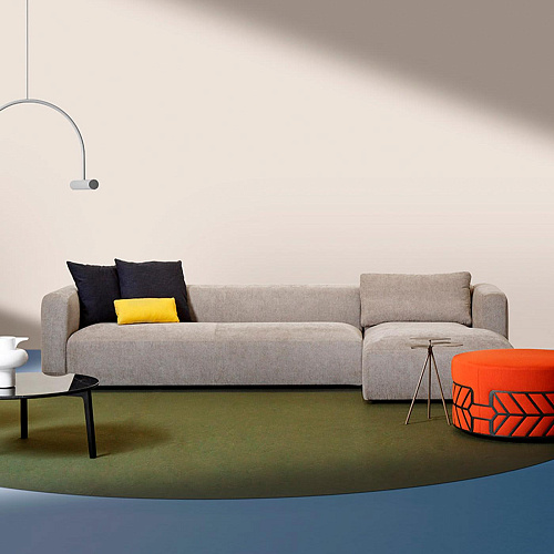 Pufe Moderno Vermelho Belte