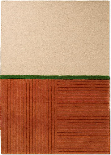 Tapete Designer Decor Rhythm Tangerina Feito à Mão