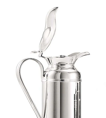 Garrafa térmica prateada de luxo