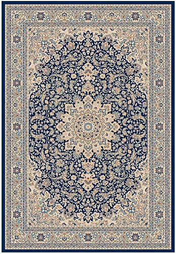 Tapete Oriental Azul Tecido à Máquina