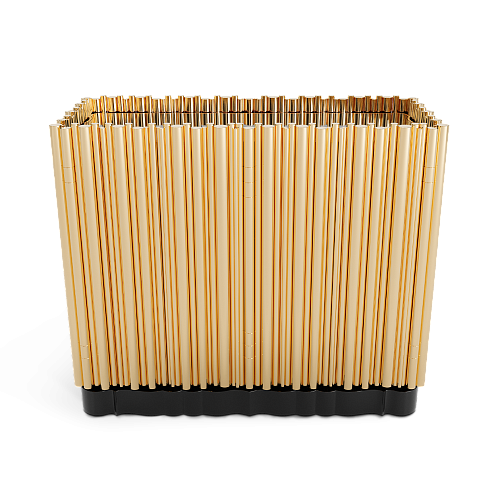 Aparador Harmony 2 portas dourado premium