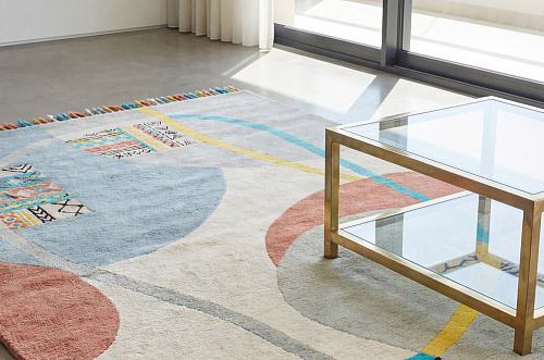 Tapete Playful Orbits Blue