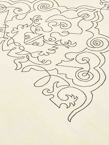 Tapete One-Stroke Tecido à Mão