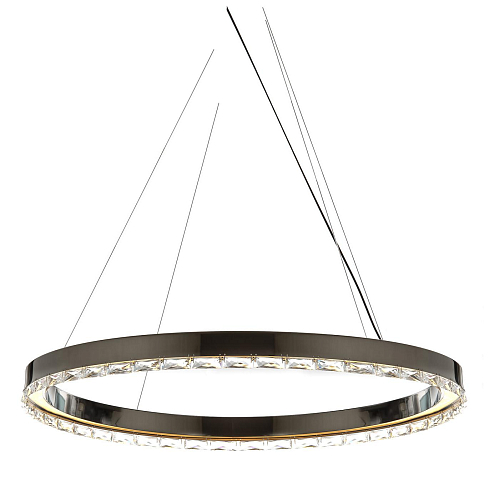 Lustre LED em Anel com Cristal Asfour