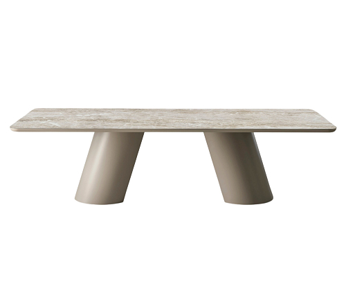 Mesa de Jantar Altea com Tampo em Cerâmica Bege