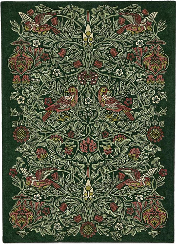 Tapete Lã Bird Tump Verde