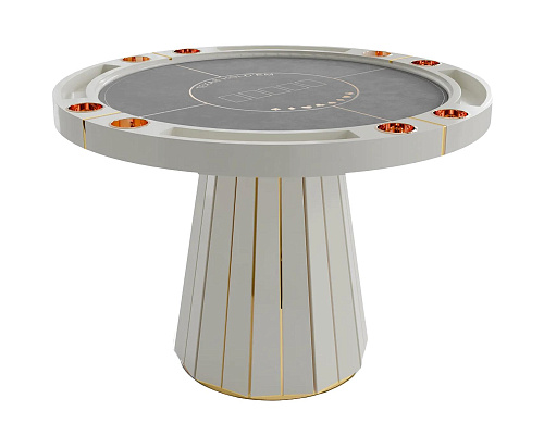 Mesa de póquer Regal branca