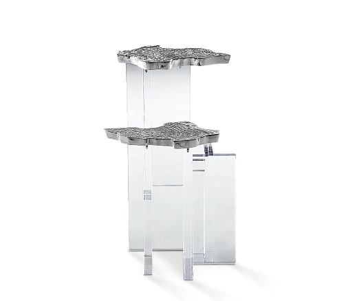 Mesa de Apoio Prateada Celeste