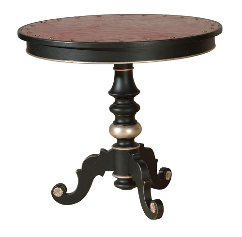 Mesa de Apoio Clássica com Tampo em Couro