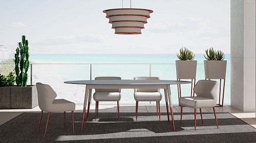 Mesa de jantar de exterior