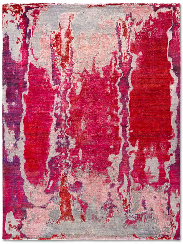 Tapete Rosa Feito à Mão Luxury