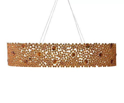 Lustre oval vidro bronze Eternelle