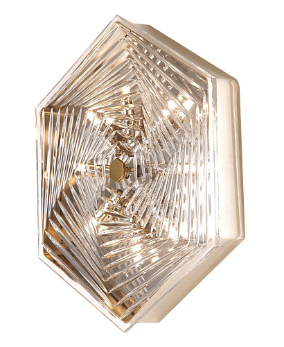 Plafão Grande Hexagonal em Latão