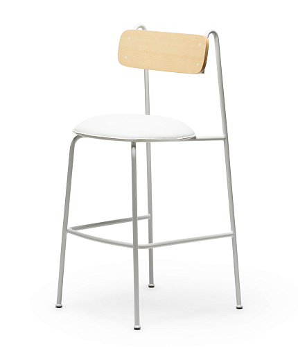 Banco de Bar Lena SG-75 Branco em Freixo